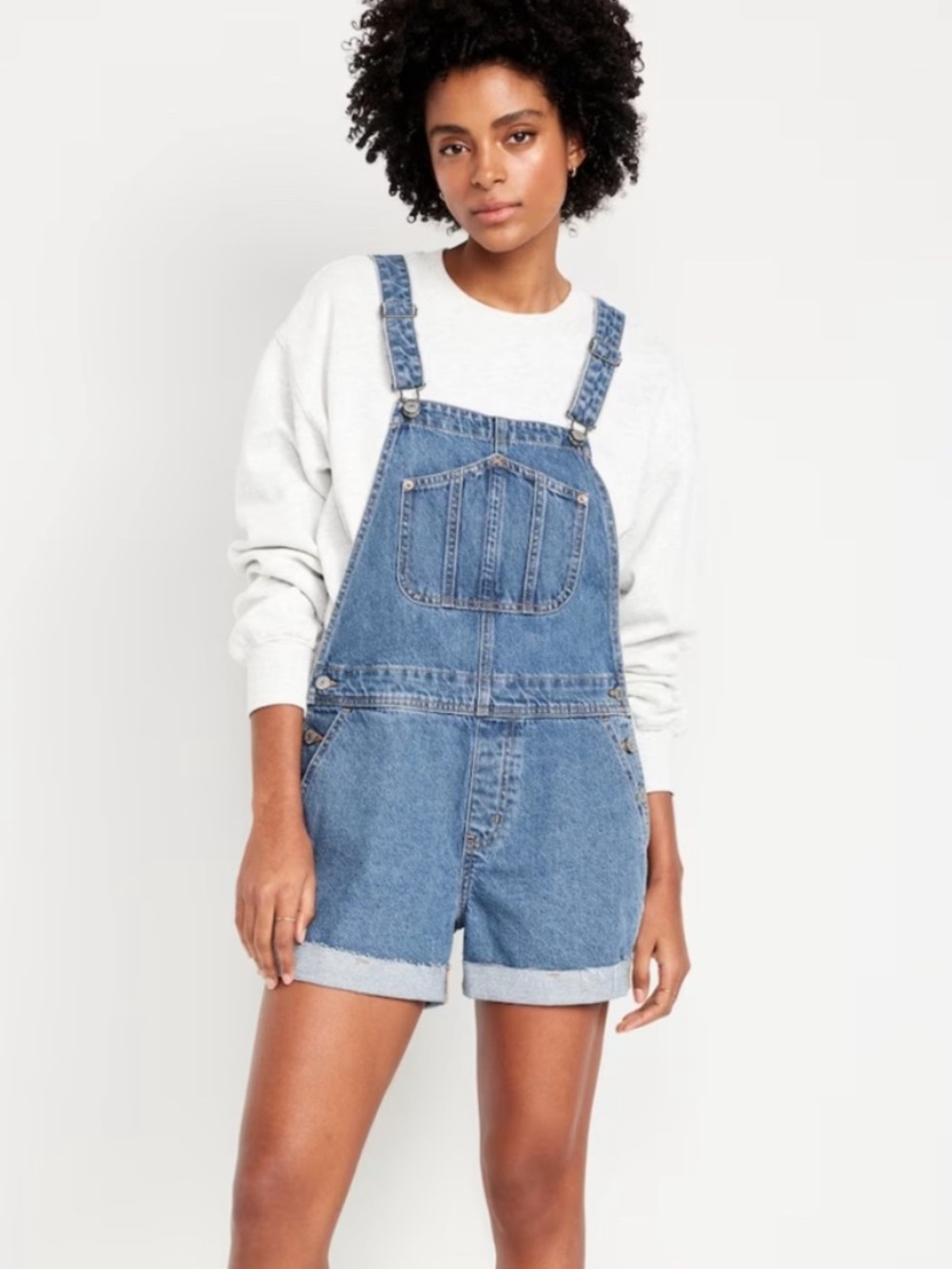 NWT Classic Blue Denim Short Overalls